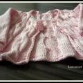 Pink cotton sweater - Children clothes - knitwork