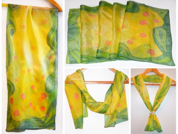 Silk scarf - Serigraphy