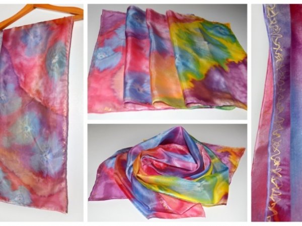 Silk scarf - Serigraphy