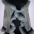 black-and-white silk - Wraps & cloaks - felting