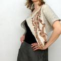 Sand short bolero jacket - Jackets & coats - felting