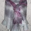 Silk-merino wool - Wraps & cloaks - felting