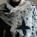 White - Wraps & cloaks - felting