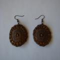 Aged clay earrings - Accessory - making