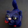 Pendants " The Cat " - Pendants - felting