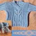 Set " owlet " - Children clothes - knitwork
