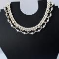 Pearl " Lace " - Necklace - beadwork