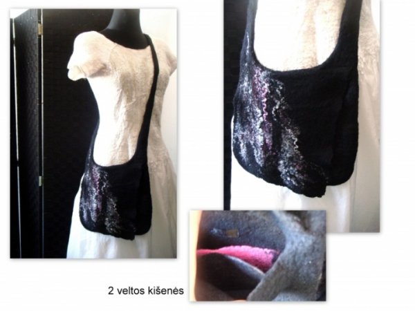 Velta juodos merino vilnos rankine 2