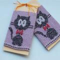 Childish Kits " Cat Leopold " - Wristlets - knitwork