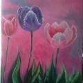 Tulips - Acrylic painting - drawing