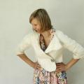 White bolero younger - Other clothing - felting