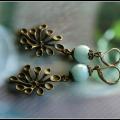 Amazonite earrings - Earrings - beadwork