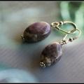 Amethyst earrings - Earrings - beadwork