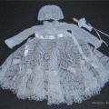 Gorgeous christening gown - Baptism clothes - knitwork