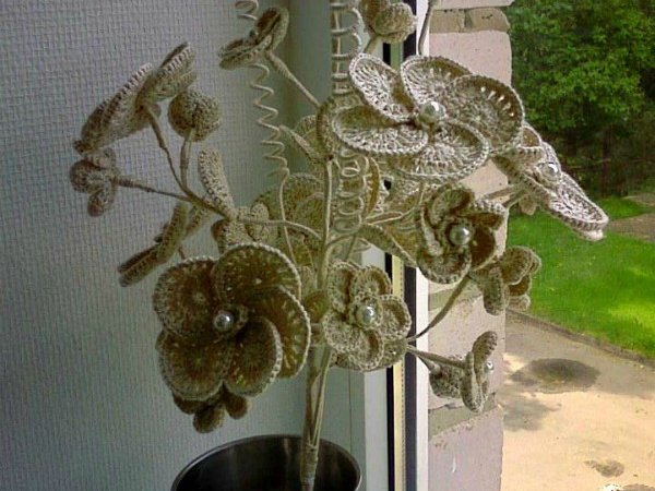 Crocheted flower bouquet - Floristics