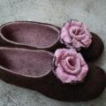 Chocolate mousse - Shoes & slippers - felting