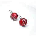 " Strawberries " - Earrings - beadwork