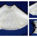 Baptismal cloak and candle decoration - Wraps & cloaks - needlework