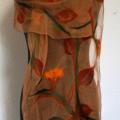 Silk party " Tagetes / 2 " - Wraps & cloaks - felting