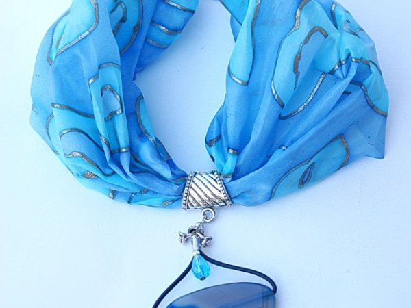 Šilko kolje "Azure " 2