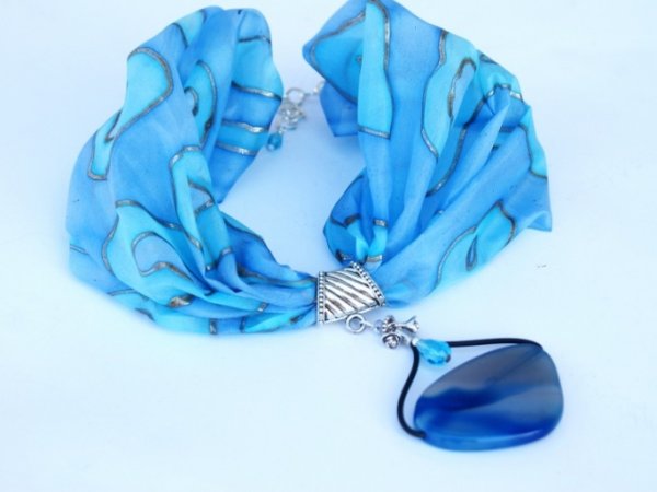 Šilko kolje "Azure " 3