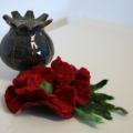 Brooch " poppy / 2 " - Brooches - felting