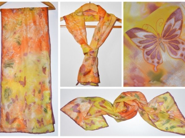 Silk scarf - Serigraphy