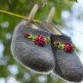 Rosary - Shoes & slippers - felting