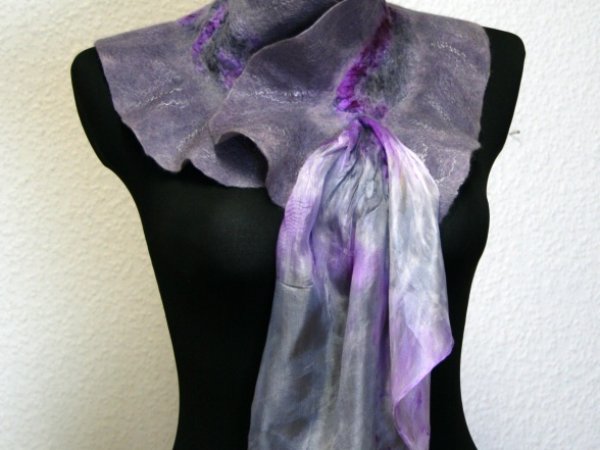 Šalikėlis   "Violetinis pilkumas " 2