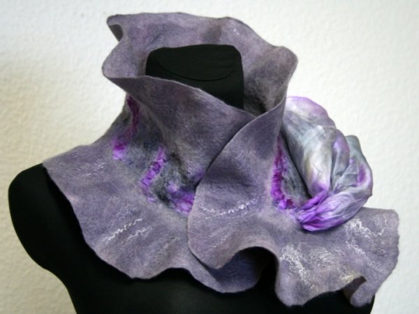 Šalikėlis   "Violetinis pilkumas " 3