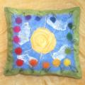 Sunny pillow - Blankets & pillows - felting