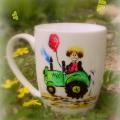 Tractor plowing the soil ... :) - Ceramics - making