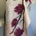 Country " magnolia blossoms " - Wraps & cloaks - felting