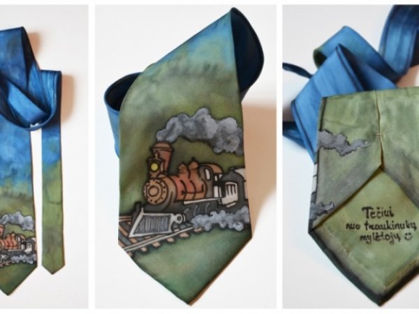 Silk tie - Serigraphy