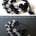 Macrame black and white - Bracelets - beadwork