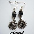 Sunflower - Earrings - beadwork