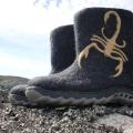 Restoring felt Scorpions - Shoes & slippers - felting