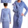 Suit with a scarf - Dresses - needlework
