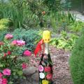 Among the roses - Decorated bottles - making