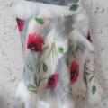 poppies flowering time - Wraps & cloaks - felting