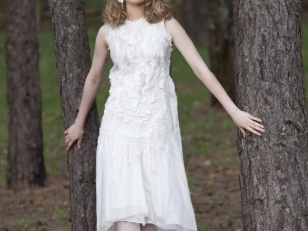 Felted merino wool dress 2