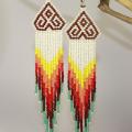 Indian style earrings from Seed - Earrings - beadwork