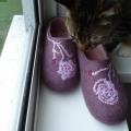 Purple - Shoes & slippers - felting