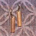 Copper earrings - Metal products - making