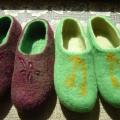 feminine slippers - Shoes & slippers - felting