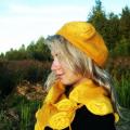 Beret and scarf-mantle - Kits - felting