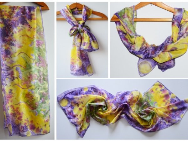 Silk scarf - Serigraphy