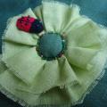 Green flower - Accessory - sewing