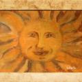 Happy Sun - Acrylic painting - drawing