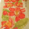 Orchids - Batik - drawing